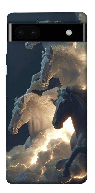 Чехол itsPrint Cloud Horses для Google Pixel 6a, животные, купить оптом с доставкой