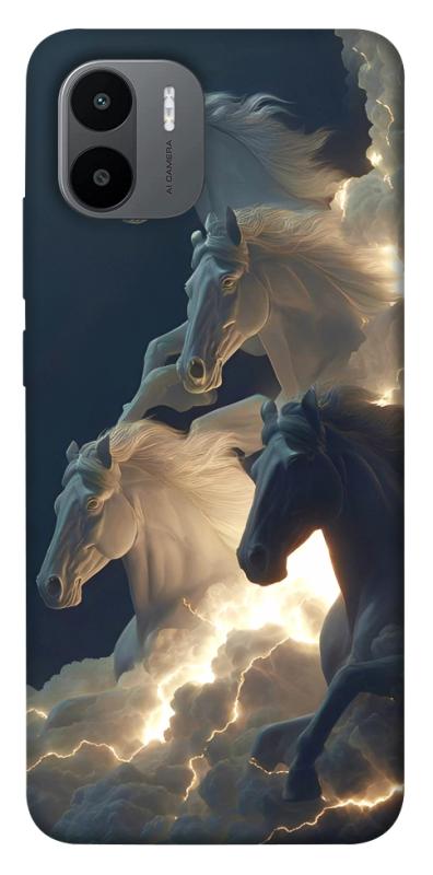Чехол itsPrint Cloud Horses для Xiaomi Redmi A1 / A2, животные, купить оптом с доставкой