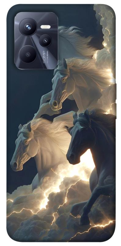 Чехол itsPrint Cloud Horses для Realme C35, животные, купить оптом с доставкой