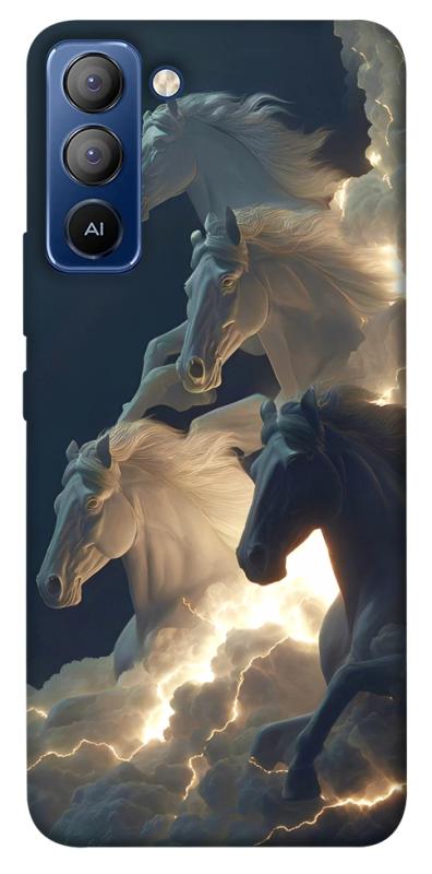 Чехол itsPrint Cloud Horses для TECNO Pop 5 LTE, животные, купить оптом с доставкой