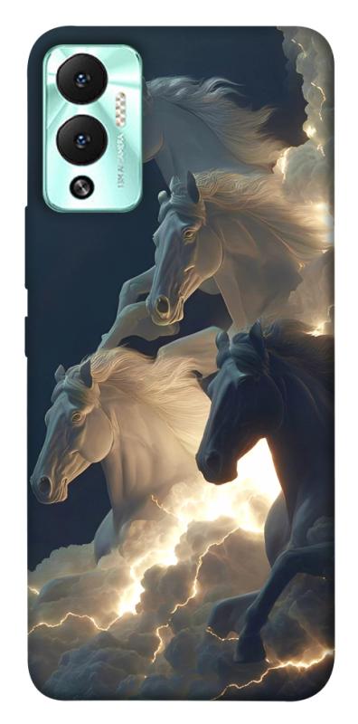 Чехол itsPrint Cloud Horses для Infinix Hot 12 Play, животные, купить оптом с доставкой