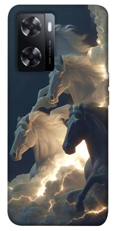 Чехол itsPrint Cloud Horses для Oppo A57s, животные, купить оптом с доставкой
