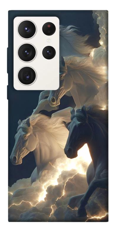 Чехол itsPrint Cloud Horses для Samsung Galaxy S23 Ultra, животные, купить оптом с доставкой