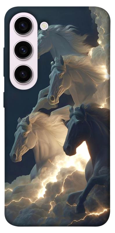 Чехол itsPrint Cloud Horses для Samsung Galaxy S23+, животные, купить оптом с доставкой