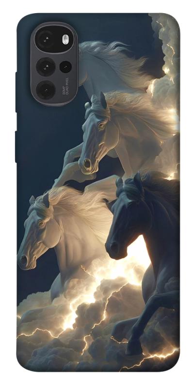 Чехол itsPrint Cloud Horses для Motorola Moto G22, животные, купить оптом с доставкой