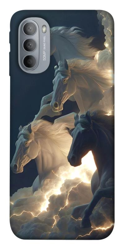 Чохол itsPrint Cloud Horses для Motorola Moto G31, тварини, купити оптом з доставкою