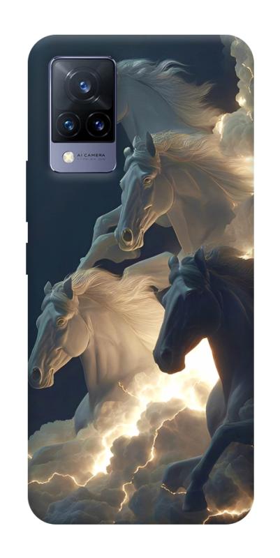 Чохол itsPrint Cloud Horses для Vivo V21, тварини, купити оптом з доставкою