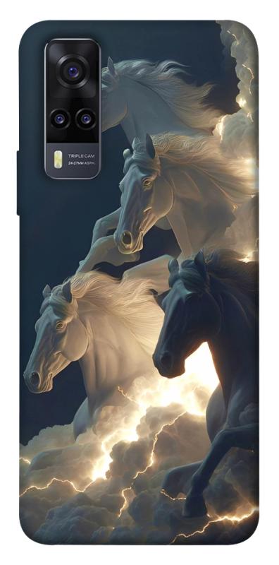 Чехол itsPrint Cloud Horses для Vivo Y31, животные, купить оптом с доставкой