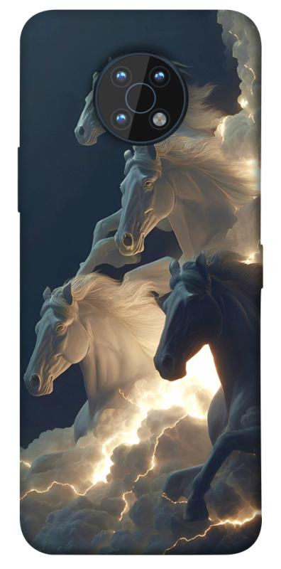Чехол itsPrint Cloud Horses для Nokia G50, животные, купить оптом с доставкой
