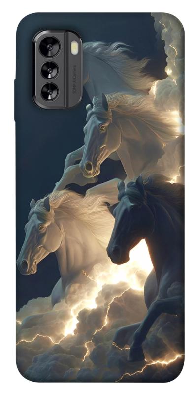 Чехол itsPrint Cloud Horses для Nokia G60, животные, купить оптом с доставкой