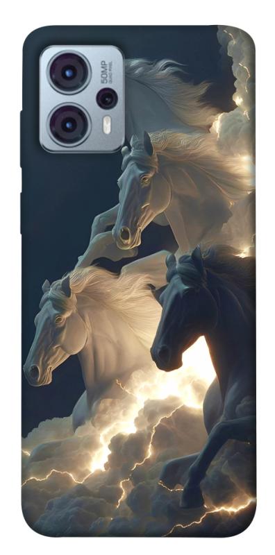 Чехол itsPrint Cloud Horses для Motorola Moto G23, животные, купить оптом с доставкой