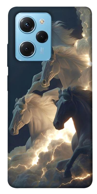 Чехол itsPrint Cloud Horses для Xiaomi Poco X5 Pro 5G, животные, купить оптом с доставкой