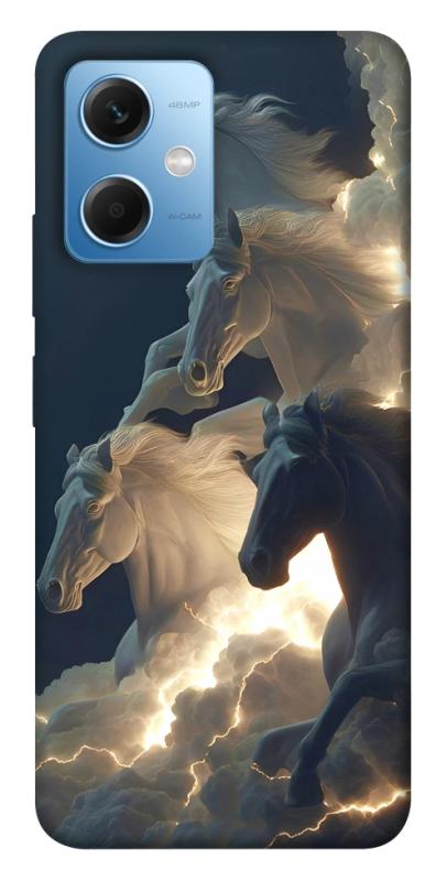Чехол itsPrint Cloud Horses для Xiaomi Redmi Note 12 5G, животные, купить оптом с доставкой