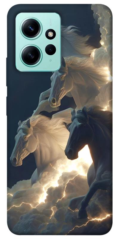 Чехол itsPrint Cloud Horses для Xiaomi Redmi Note 12 4G, животные, купить оптом с доставкой