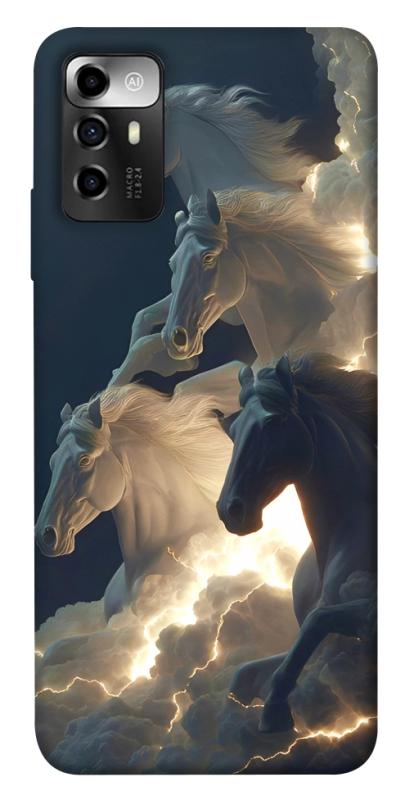 Чехол itsPrint Cloud Horses для ZTE Blade A72, животные, купить оптом с доставкой