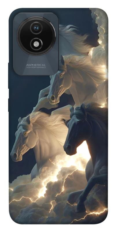 Чехол itsPrint Cloud Horses для Vivo Y02, животные, купить оптом с доставкой