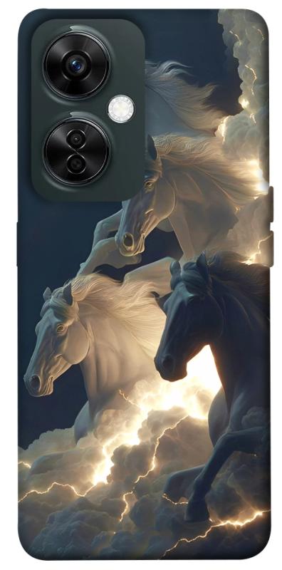 Чехол itsPrint Cloud Horses для OnePlus Nord CE 3 Lite, животные, купить оптом с доставкой