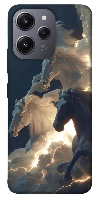 Чехол itsPrint Cloud Horses для Xiaomi Redmi 12, животные, купить оптом с доставкой