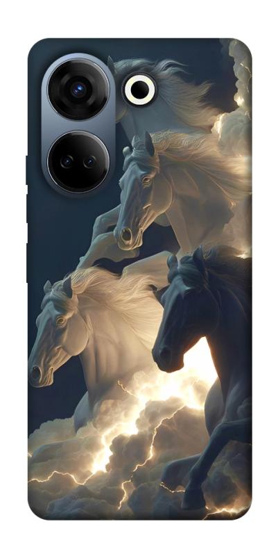 Чехол itsPrint Cloud Horses для TECNO Camon 20 Pro (CK7n), животные, купить оптом с доставкой