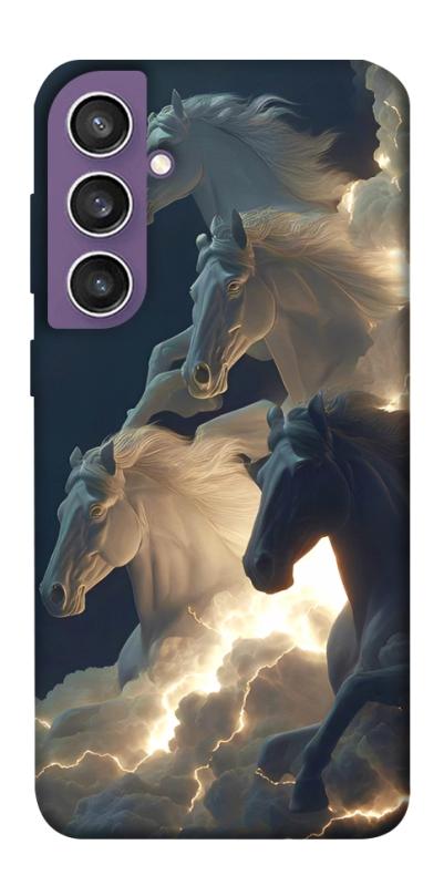 Чехол itsPrint Cloud Horses для Samsung Galaxy S23 FE, животные, купить оптом с доставкой