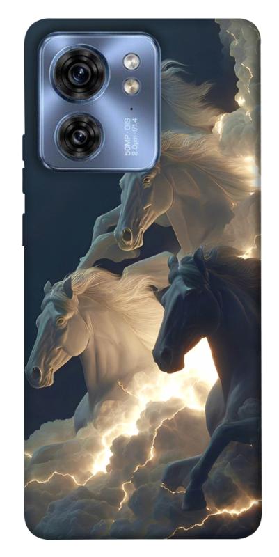 Чехол itsPrint Cloud Horses для Motorola Edge 40, животные, купить оптом с доставкой