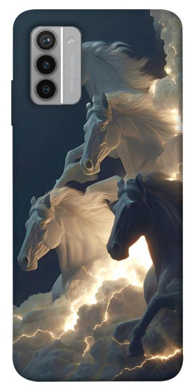 Чехол itsPrint Cloud Horses для Nokia G42, животные, купить оптом с доставкой