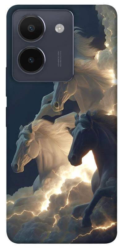 Чехол itsPrint Cloud Horses для Vivo Y36, животные, купить оптом с доставкой