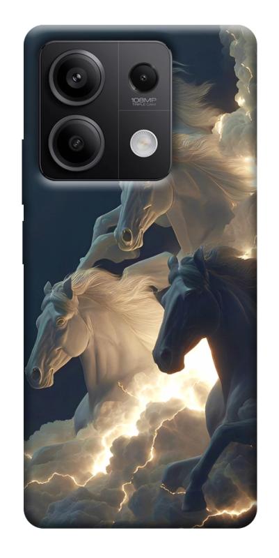 Чехол itsPrint Cloud Horses для Xiaomi Redmi Note 13 5G, животные, купить оптом с доставкой