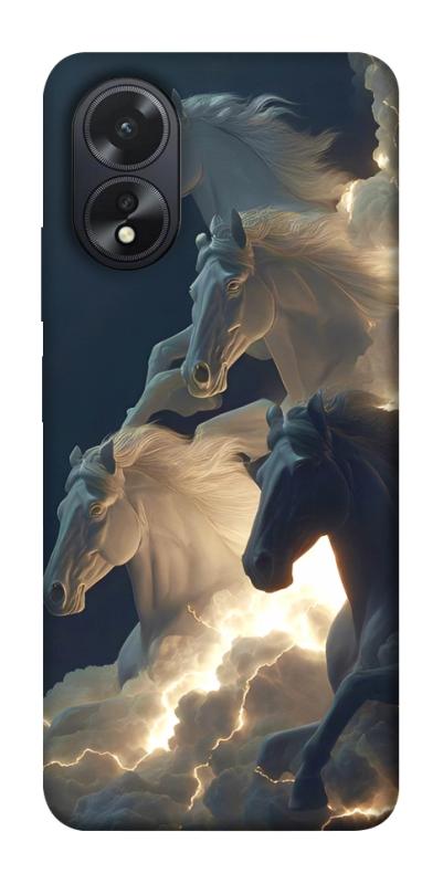 Чехол itsPrint Cloud Horses для Oppo A38, животные, купить оптом с доставкой