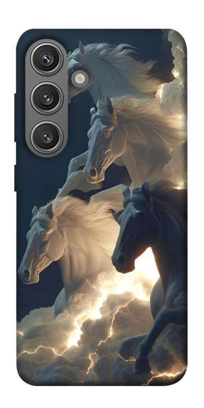 Чехол itsPrint Cloud Horses для Samsung Galaxy S24, животные, купить оптом с доставкой