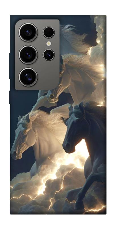 Чехол itsPrint Cloud Horses для Samsung Galaxy S24 Ultra, животные, купить оптом с доставкой