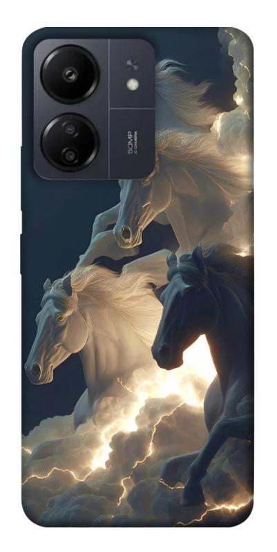 Чехол itsPrint Cloud Horses для Xiaomi Redmi 13C, животные, купить оптом с доставкой