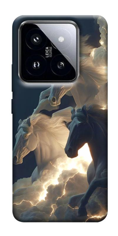 Чохол itsPrint Cloud Horses для Xiaomi 14 Pro, тварини, купити оптом з доставкою
