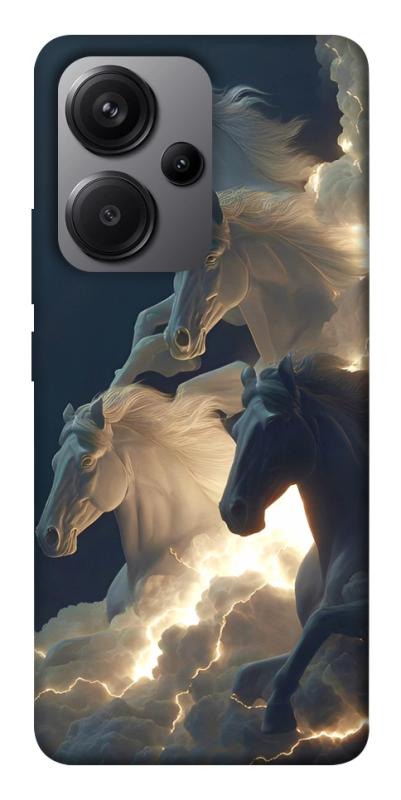 Чехол itsPrint Cloud Horses для Xiaomi Redmi Note 13 Pro+, животные, купить оптом с доставкой