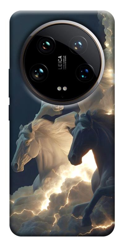 Чехол itsPrint Cloud Horses для Xiaomi 14 Ultra, животные, купить оптом с доставкой