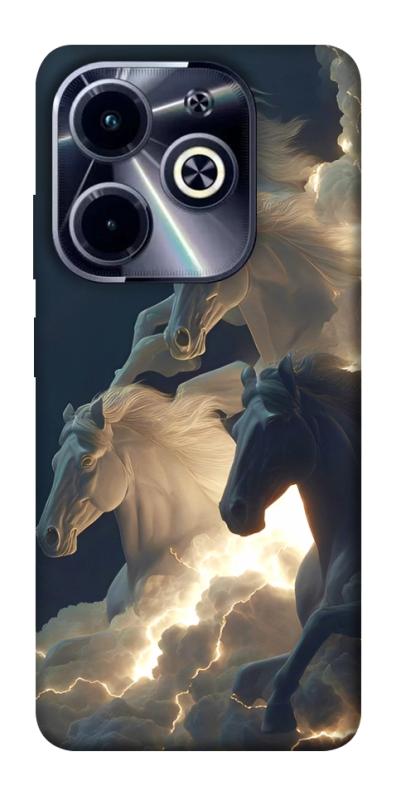 Чехол itsPrint Cloud Horses для Infinix Hot 40i, животные, купить оптом с доставкой