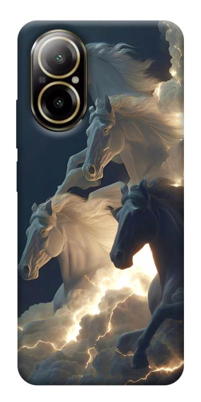 Чехол itsPrint Cloud Horses для Realme C67 4G, животные, купить оптом с доставкой