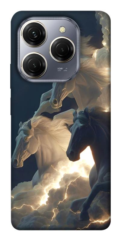 Чехол itsPrint Cloud Horses для TECNO Spark 20 Pro, животные, купить оптом с доставкой