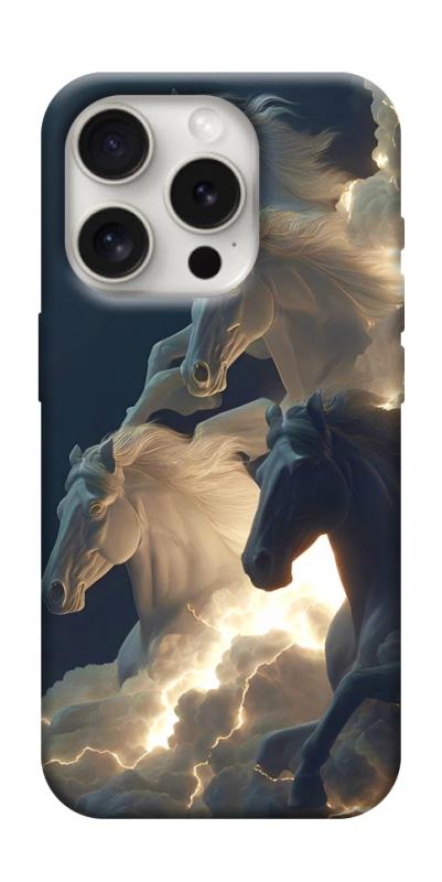 Чехол itsPrint Cloud Horses для Apple iPhone 16 Pro Max (6.9"), животные, купить оптом с доставкой
