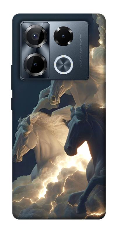 Чехол itsPrint Cloud Horses для Infinix Note 40 Pro 4G, животные, купить оптом с доставкой