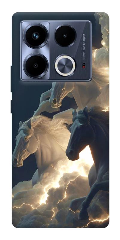 Чехол itsPrint Cloud Horses для Infinix Note 40 4G, животные, купить оптом с доставкой