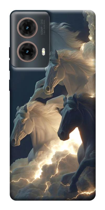 Чехол itsPrint Cloud Horses для Motorola Moto G85, животные, купить оптом с доставкой