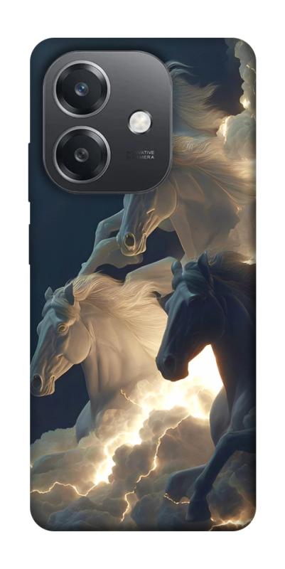 Чехол itsPrint Cloud Horses для Oppo A3 4G, животные, купить оптом с доставкой