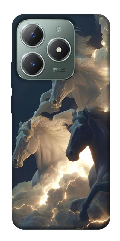 Чехол itsPrint Cloud Horses для Realme C61 4G, животные, купить оптом с доставкой
