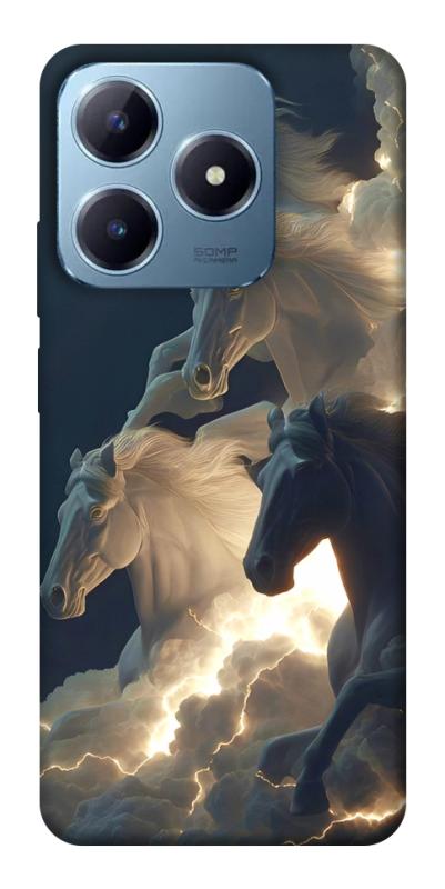 Чехол itsPrint Cloud Horses для Realme C63 4G, животные, купить оптом с доставкой