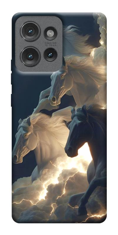 Чехол itsPrint Cloud Horses для Motorola Edge 50, животные, купить оптом с доставкой