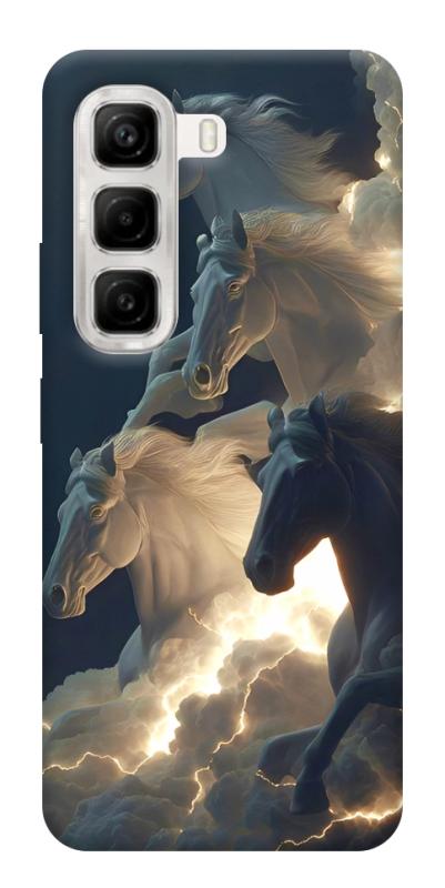 Чохол itsPrint Cloud Horses для Infinix Hot 50 4G, тварини, купити оптом з доставкою