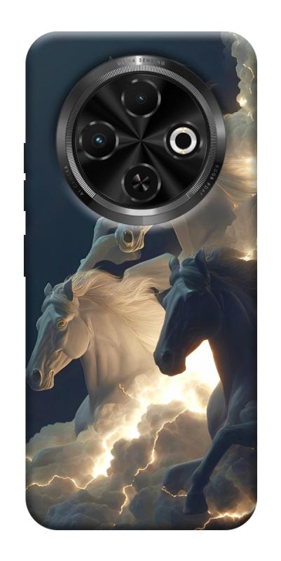 Чохол itsPrint Cloud Horses для TECNO Spark 30C, тварини, купити оптом з доставкою
