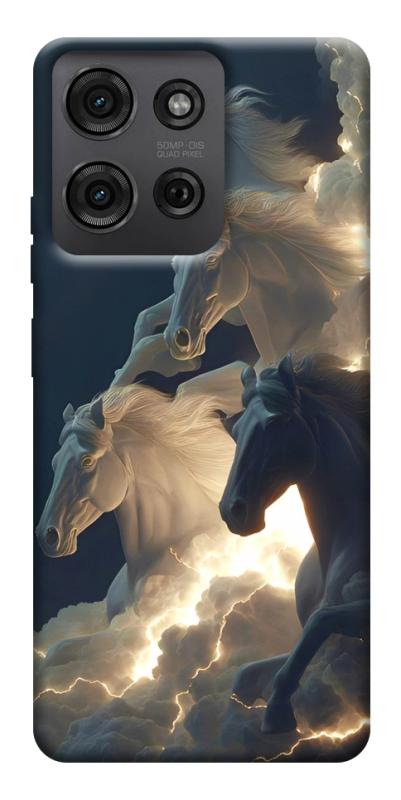 Чехол itsPrint Cloud Horses для Motorola Moto G75 5G, животные, купить оптом с доставкой