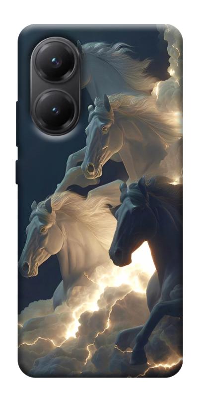 Чехол itsPrint Cloud Horses для Xiaomi Poco X7 Pro, животные, купить оптом с доставкой